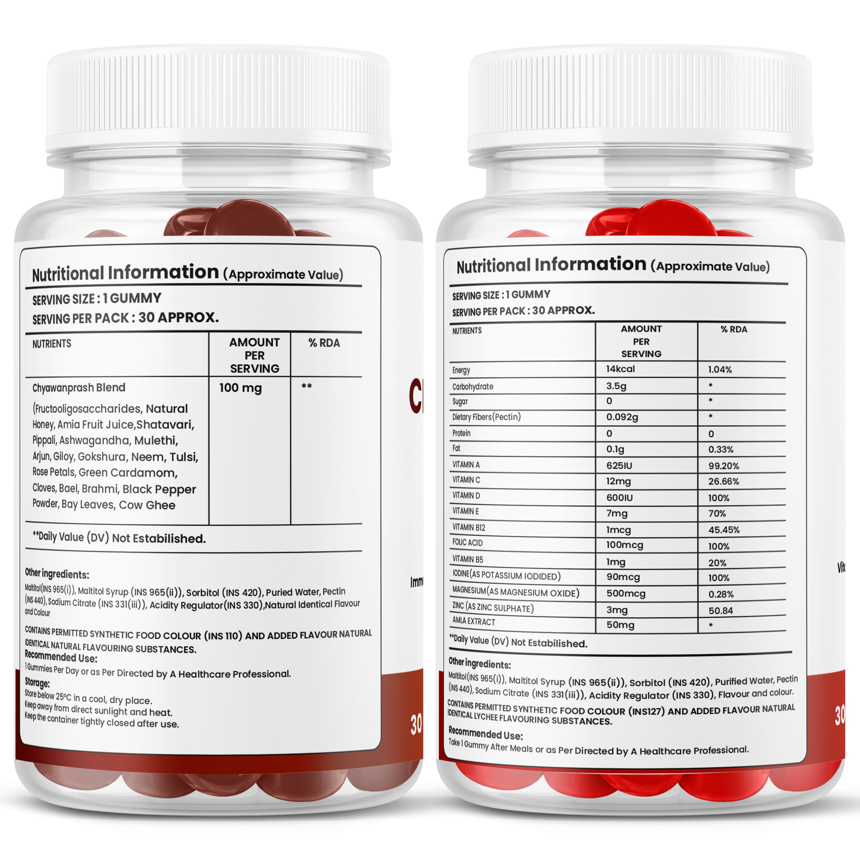 Chyawanprash & Kids Multivitamin Gummies Combo – Herbal Wellness, Immunity & Daily Nutrition for Kids (2 x 30 Gummies)