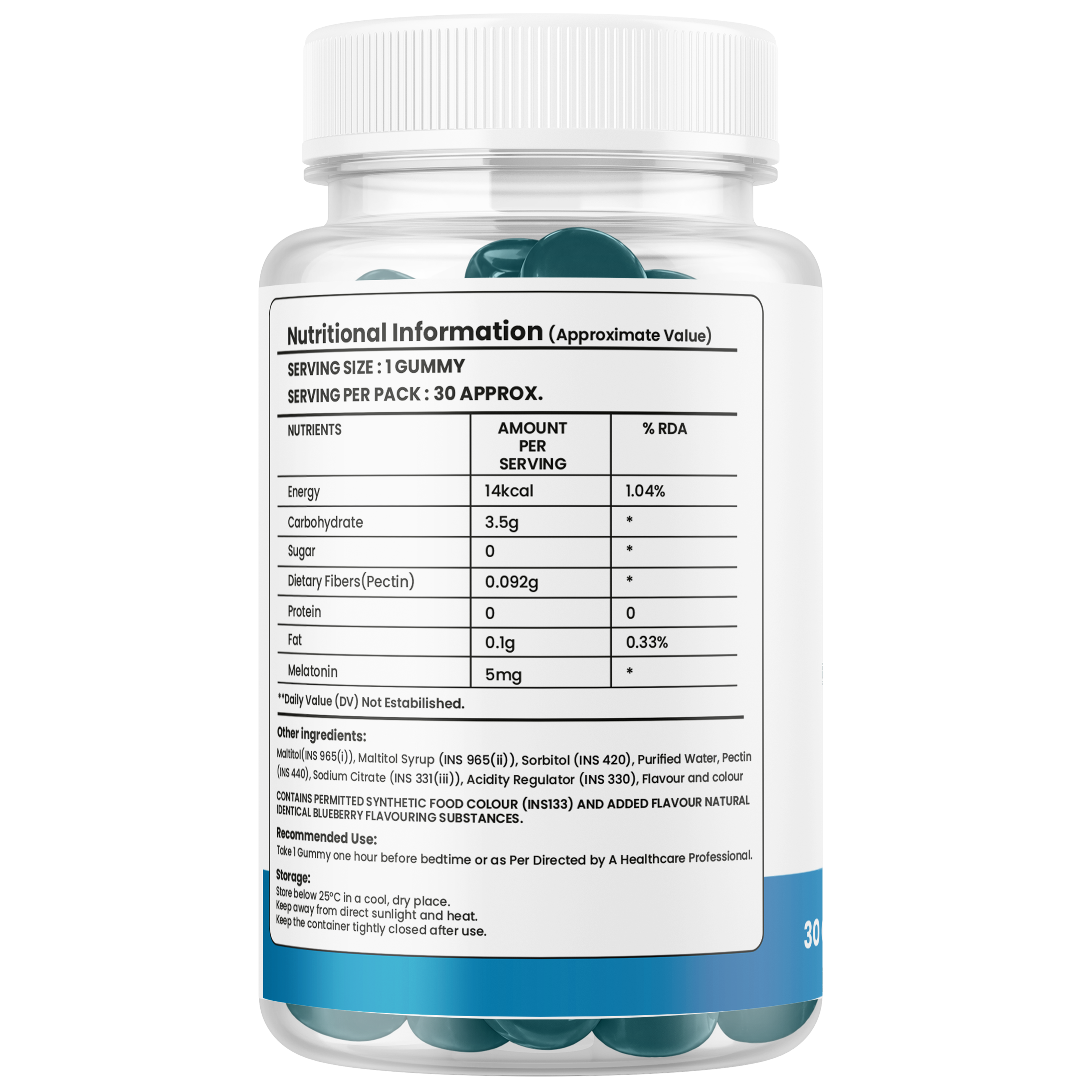 Melatonin Gummies 5mg – Sleep Support for Relaxation & Nighttime Wellness
