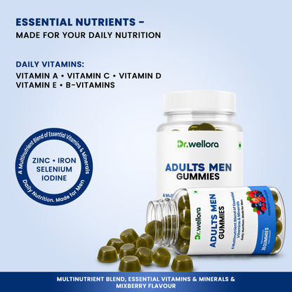 Men’s Multivitamin Gummies with Essential Vitamins & Minerals – Daily Nutrition Support
