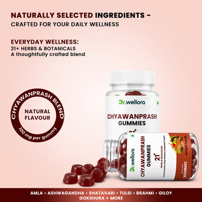 Chyawanprash Gummies with Amla, Ashwagandha & Herbs – Immunity & Daily Wellness Support