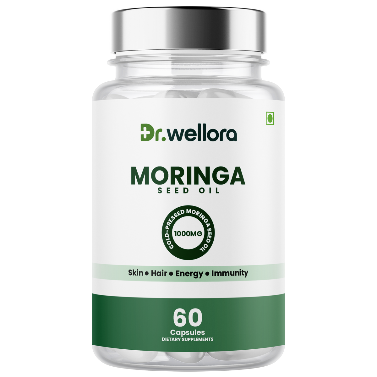 Moringa Seed Oil Capsules – Cold-Pressed Morning Glory Seed Oil for Skin, Hair & Daily Wellness