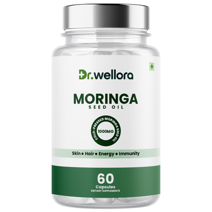 Moringa Seed Oil Capsules – Cold-Pressed Morning Glory Seed Oil for Skin, Hair & Daily Wellness