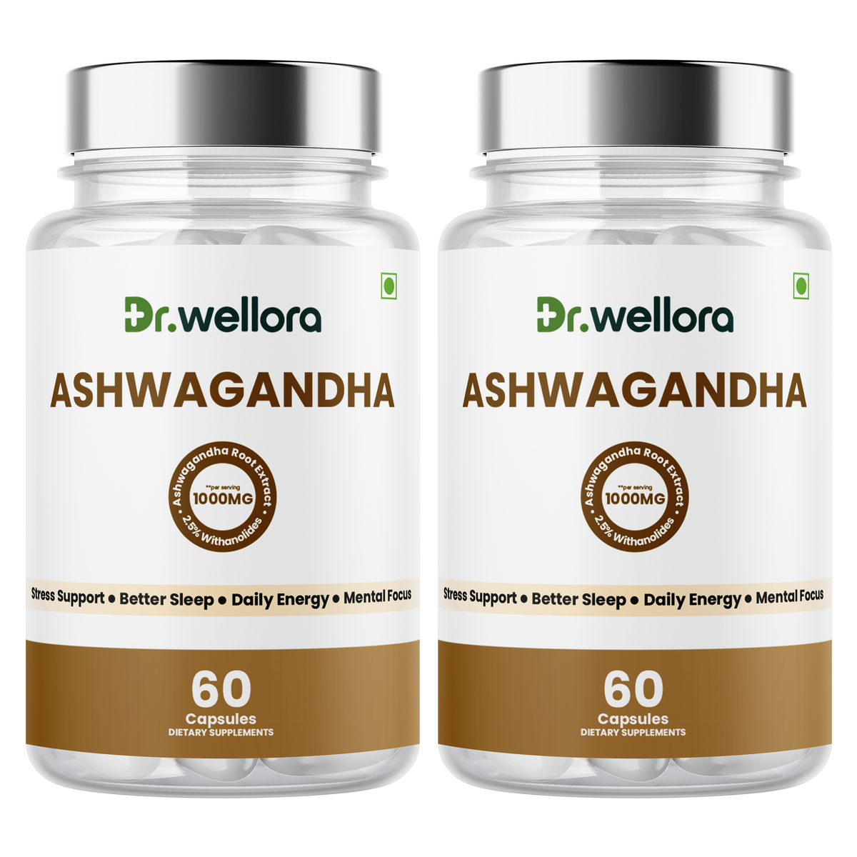 Ashwagandha Capsules 1000mg – Stress Management, Sleep & Daily Wellness Support