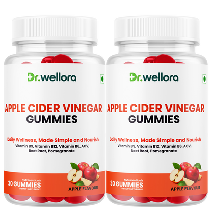 Apple Cider Vinegar Gummies with B Vitamins, Beetroot & Pomegranate – Daily Wellness Support