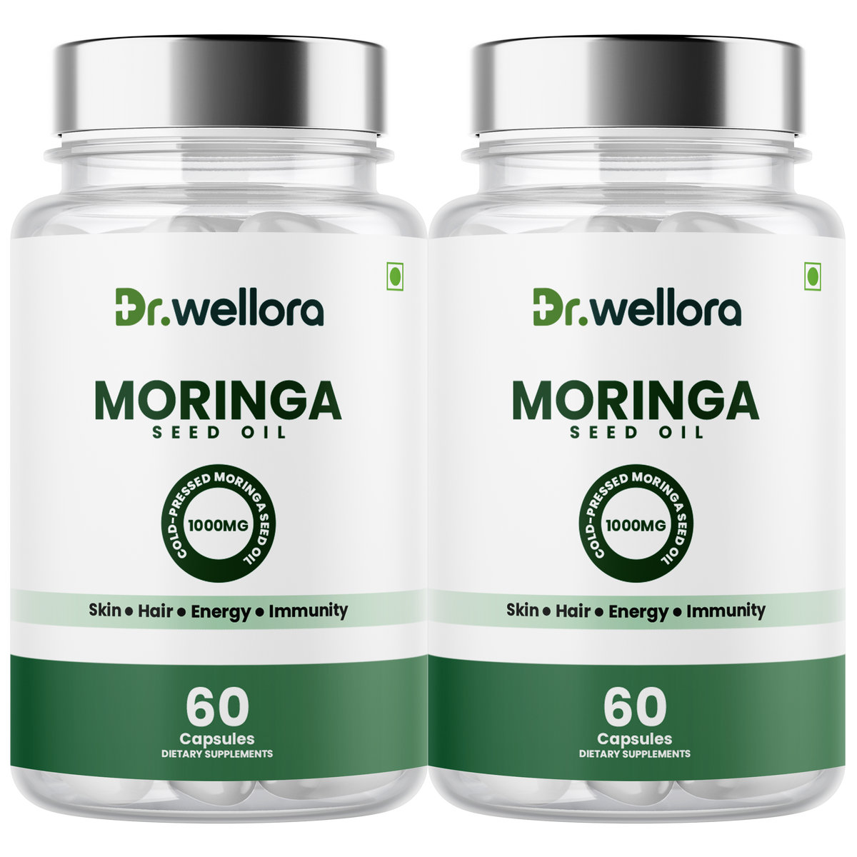 Moringa Seed Oil Capsules – Cold-Pressed Morning Glory Seed Oil for Skin, Hair & Daily Wellness