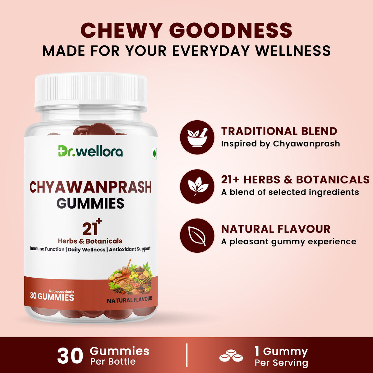 Chyawanprash Gummies with Amla, Ashwagandha & Herbs – Immunity & Daily Wellness Support