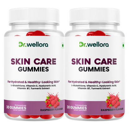 Skin Care Gummies with Glutathione, Vitamin C & Hyaluronic Acid – Hydration & Healthy-Looking Skin Support