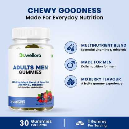 Men’s Multivitamin Gummies with Essential Vitamins & Minerals – Daily Nutrition Support