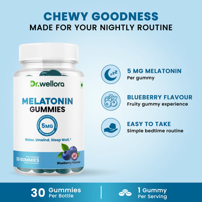 Melatonin Gummies 5mg – Sleep Support for Relaxation & Nighttime Wellness