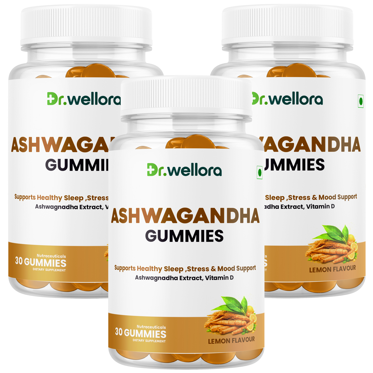 Ashwagandha Gummies with Vitamin D – Stress, Mood & Sleep Support