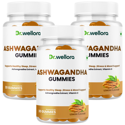 Ashwagandha Gummies with Vitamin D – Stress, Mood & Sleep Support