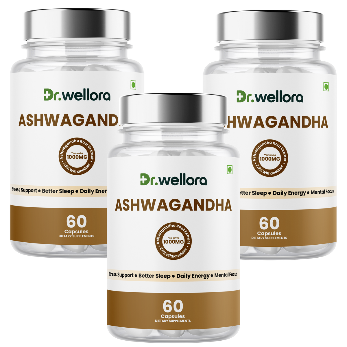 Ashwagandha Capsules 1000mg – Stress Management, Sleep & Daily Wellness Support