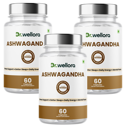 Ashwagandha Capsules 1000mg – Stress Management, Sleep & Daily Wellness Support