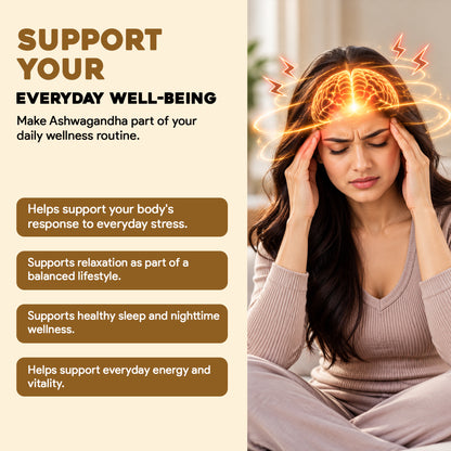 Ashwagandha Capsules 1000mg – Stress Management, Sleep & Daily Wellness Support
