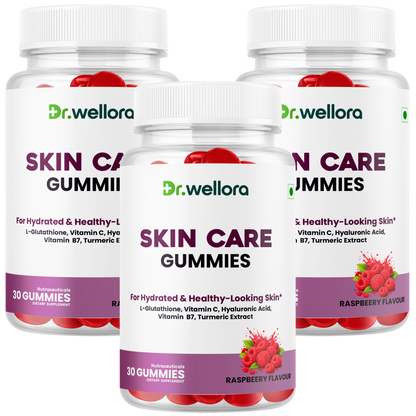 Skin Care Gummies with Glutathione, Vitamin C & Hyaluronic Acid – Hydration & Healthy-Looking Skin Support