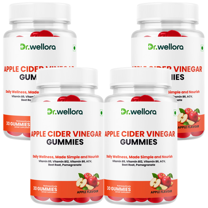 Apple Cider Vinegar Gummies with B Vitamins, Beetroot & Pomegranate – Daily Wellness Support