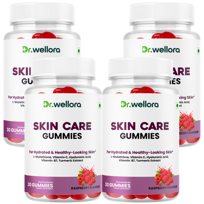 Skin Care Gummies with Glutathione, Vitamin C & Hyaluronic Acid – Hydration & Healthy-Looking Skin Support