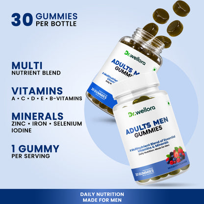 Men’s Multivitamin Gummies with Essential Vitamins & Minerals – Daily Nutrition Support