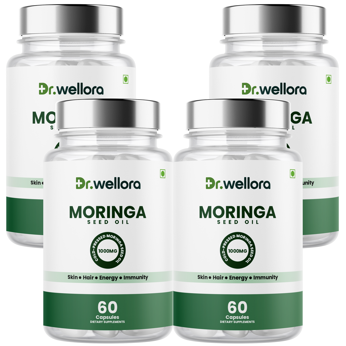 Moringa Seed Oil Capsules – Cold-Pressed Morning Glory Seed Oil for Skin, Hair & Daily Wellness