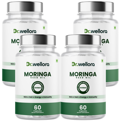 Moringa Seed Oil Capsules – Cold-Pressed Morning Glory Seed Oil for Skin, Hair & Daily Wellness