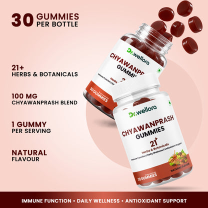 Chyawanprash Gummies with Amla, Ashwagandha & Herbs – Immunity & Daily Wellness Support