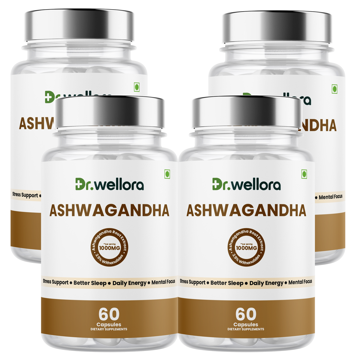 Ashwagandha Capsules 1000mg – Stress Management, Sleep & Daily Wellness Support
