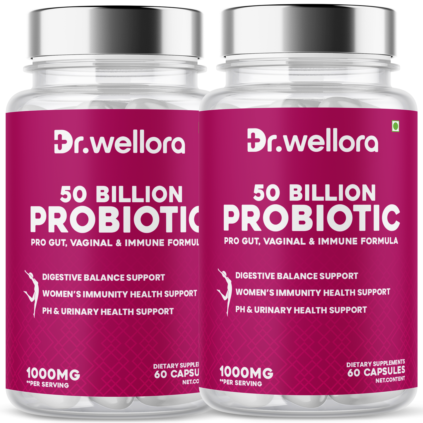 Women’s Probiotic 50 Billion – Vaginal & Gut Health (60 Caps)