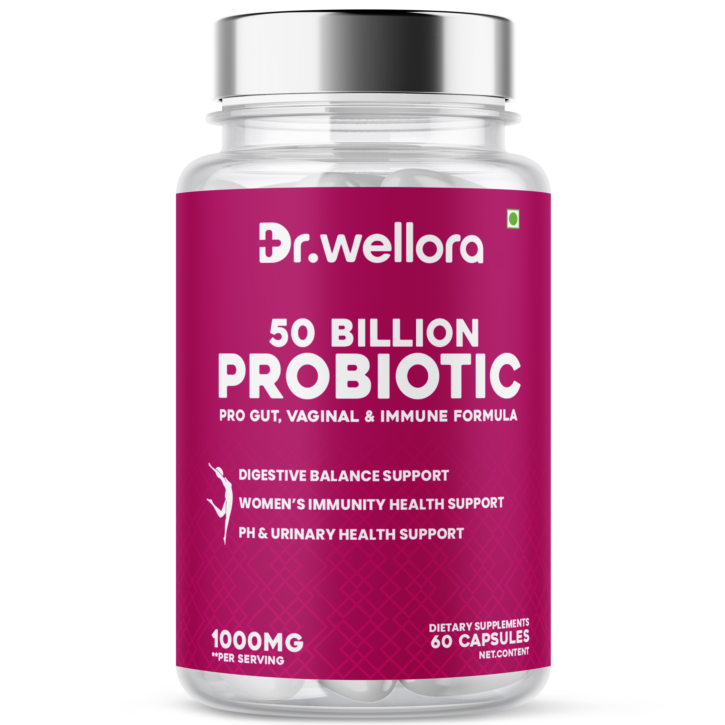 Women’s Probiotic 50 Billion – Vaginal & Gut Health (60 Caps)