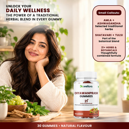 Chyawanprash Gummies with Amla, Ashwagandha & Herbs – Immunity & Daily Wellness Support