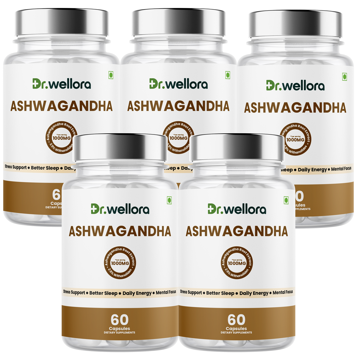 Ashwagandha Capsules 1000mg – Stress Management, Sleep & Daily Wellness Support