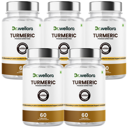 Turmeric Capsules 1000mg with Curcumin & Black Pepper Extract – Joint Comfort & Antioxidant Support