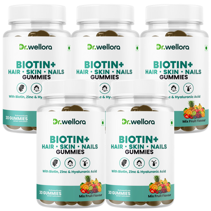 Biotin Gummies for Hair, Skin & Nails with Zinc & Hyaluronic Acid – Beauty Support