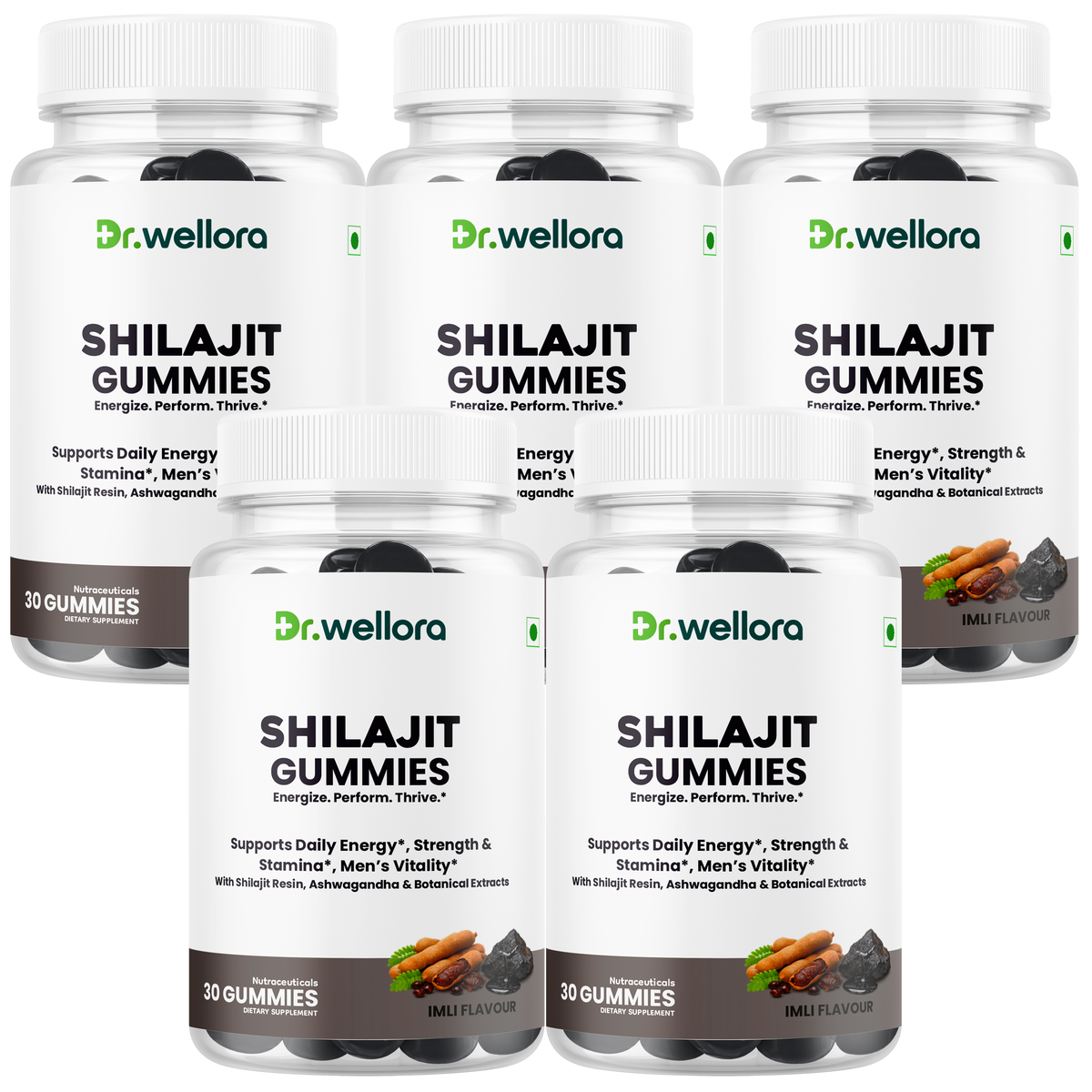 Shilajit Gummies with Ashwagandha & Botanical Extracts – Energy, Strength & Men’s Wellness Support