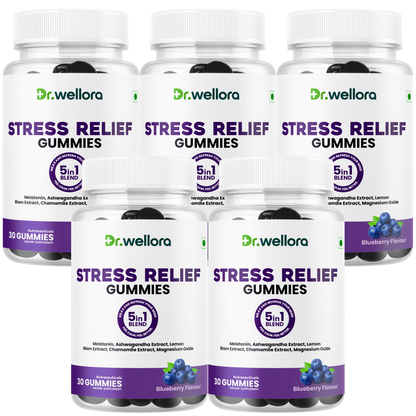 Stress Relief Gummies with Melatonin & Ashwagandha – Sleep & Relaxation Support
