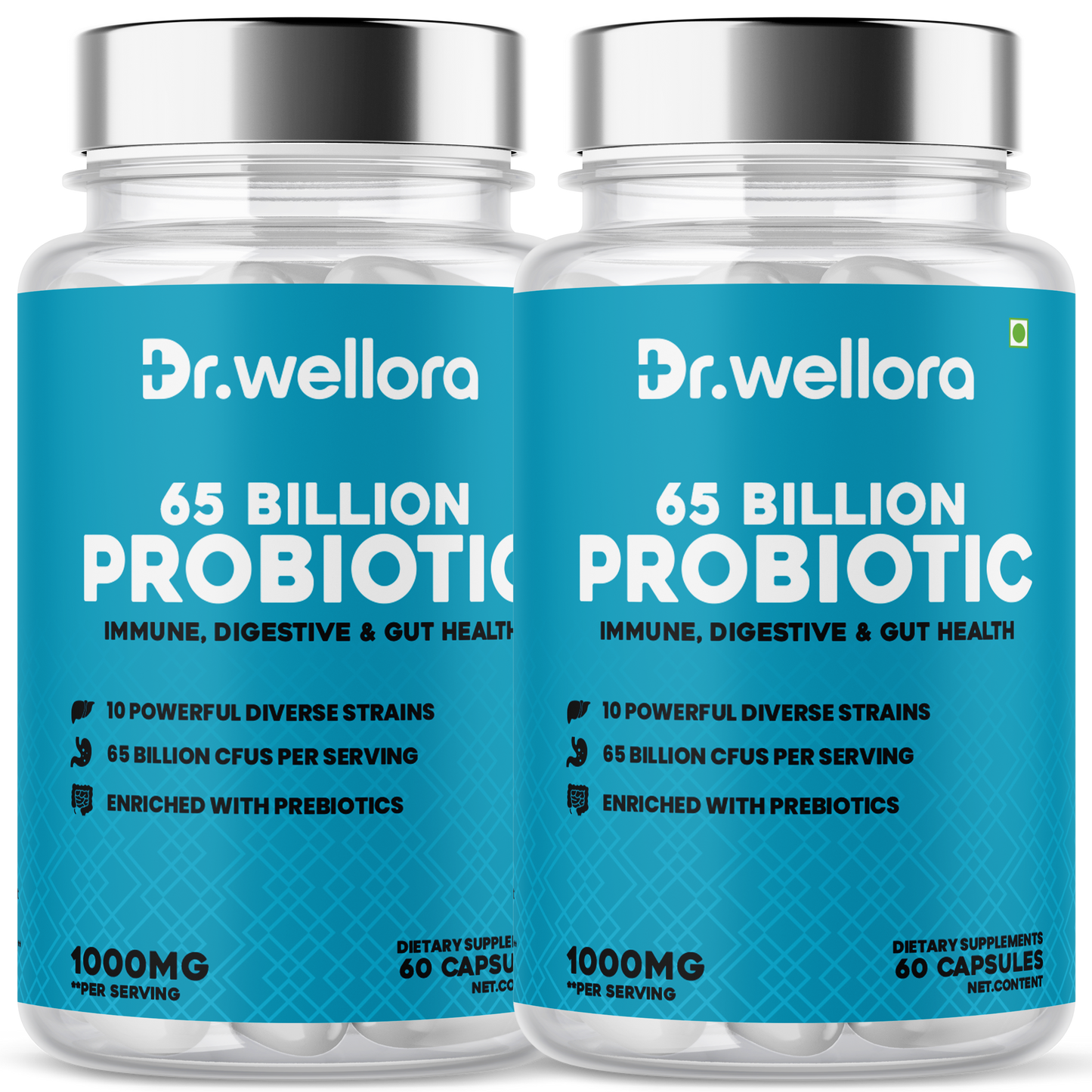 Probiotic 65 Billion Capsules – Gut Health & Immunity (60 Caps)