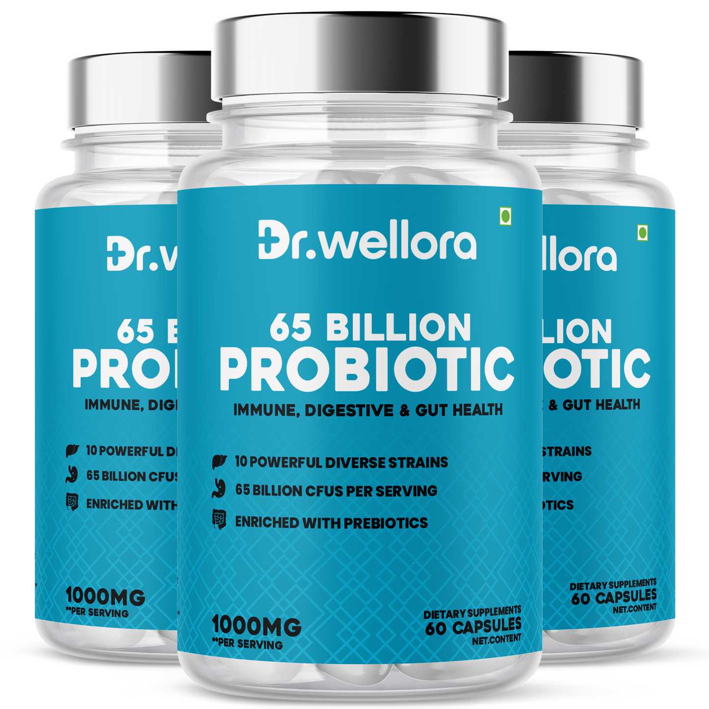 Probiotic 65 Billion Capsules – Gut Health & Immunity (60 Caps)