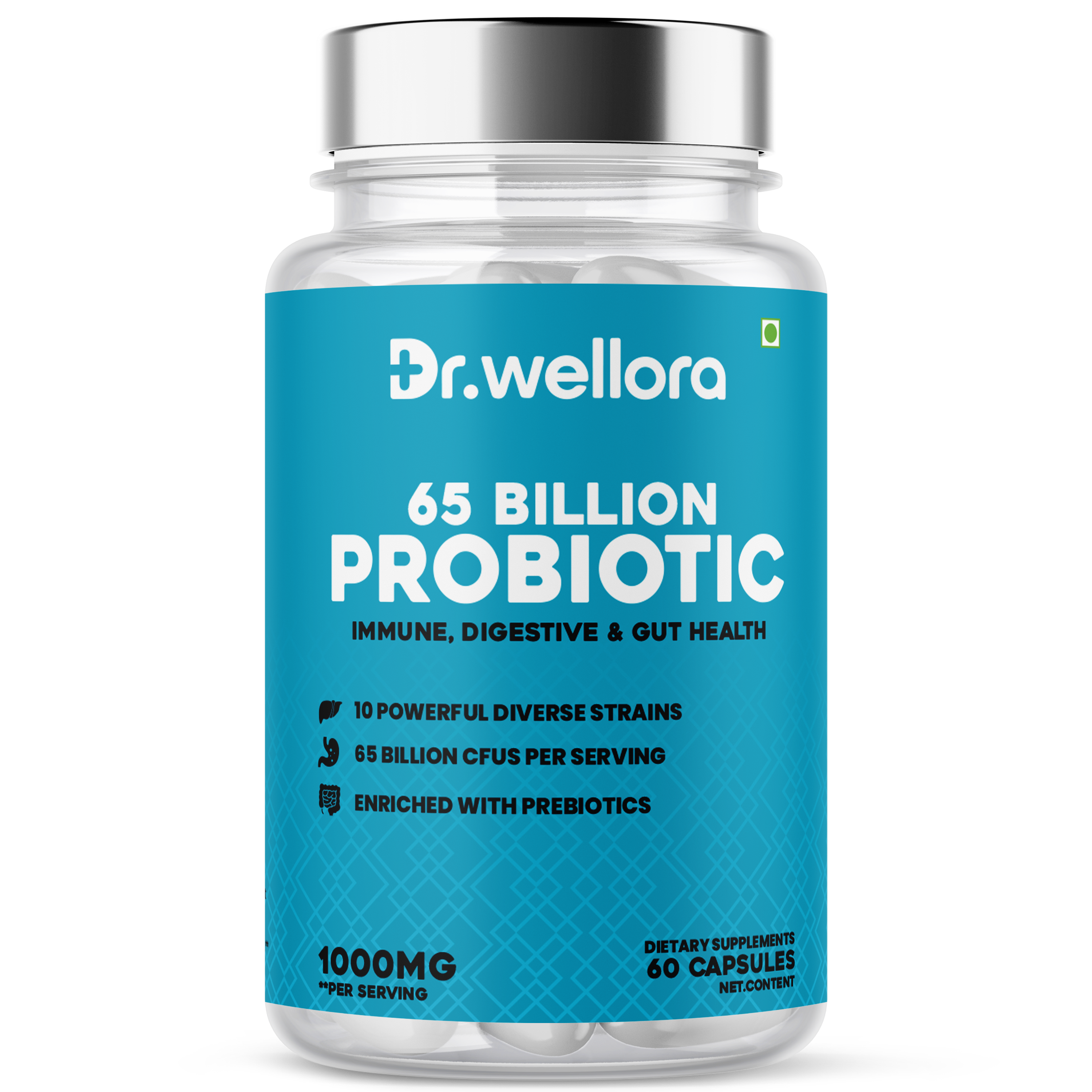 Probiotic 65 Billion Capsules – Gut Health & Immunity (60 Caps)