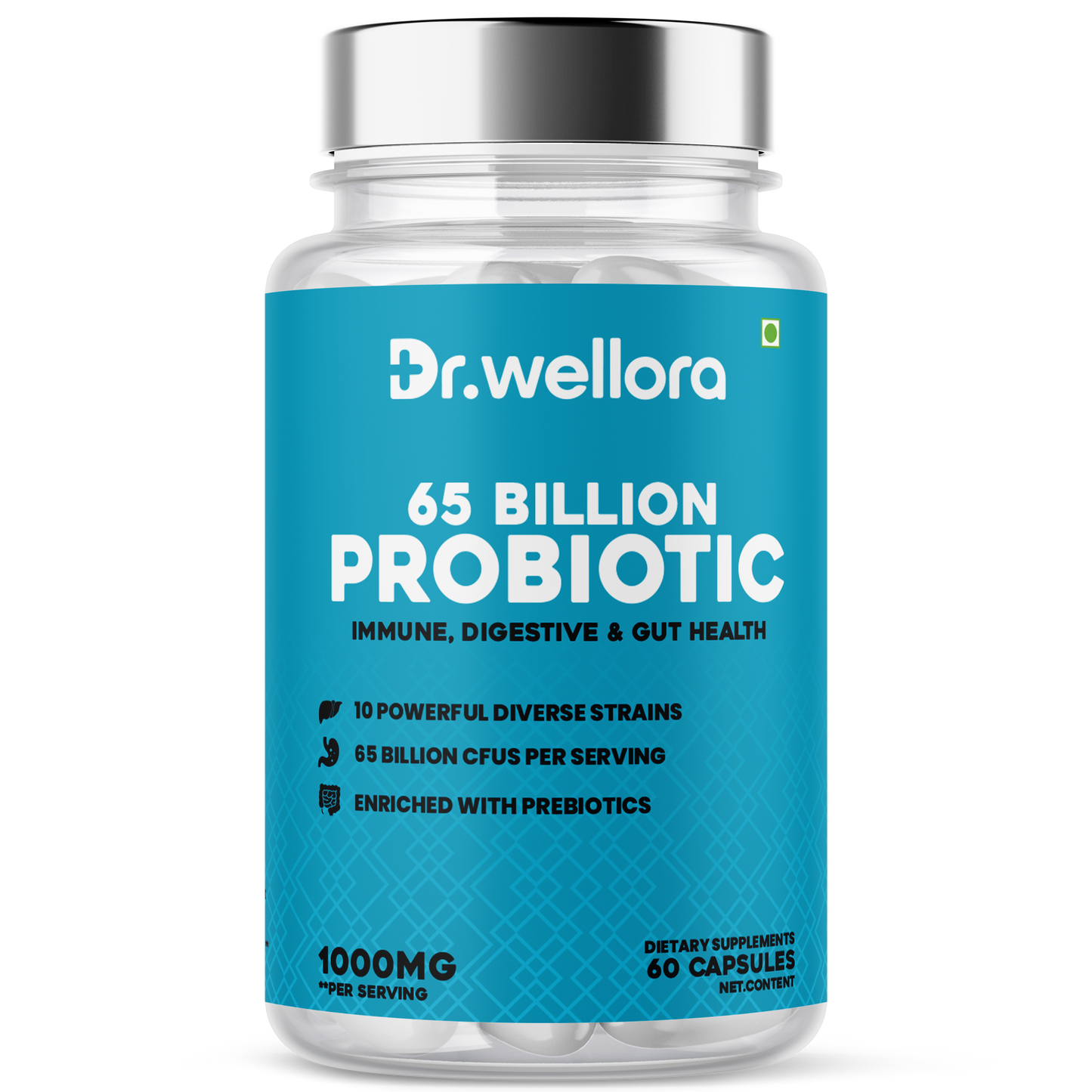 Probiotic 65 Billion Capsules – Gut Health & Immunity (60 Caps)