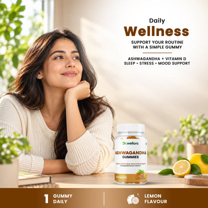 Ashwagandha Gummies with Vitamin D – Stress, Mood & Sleep Support
