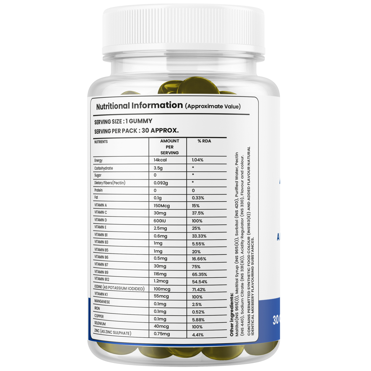 Men’s Multivitamin Gummies with Essential Vitamins & Minerals – Daily Nutrition Support