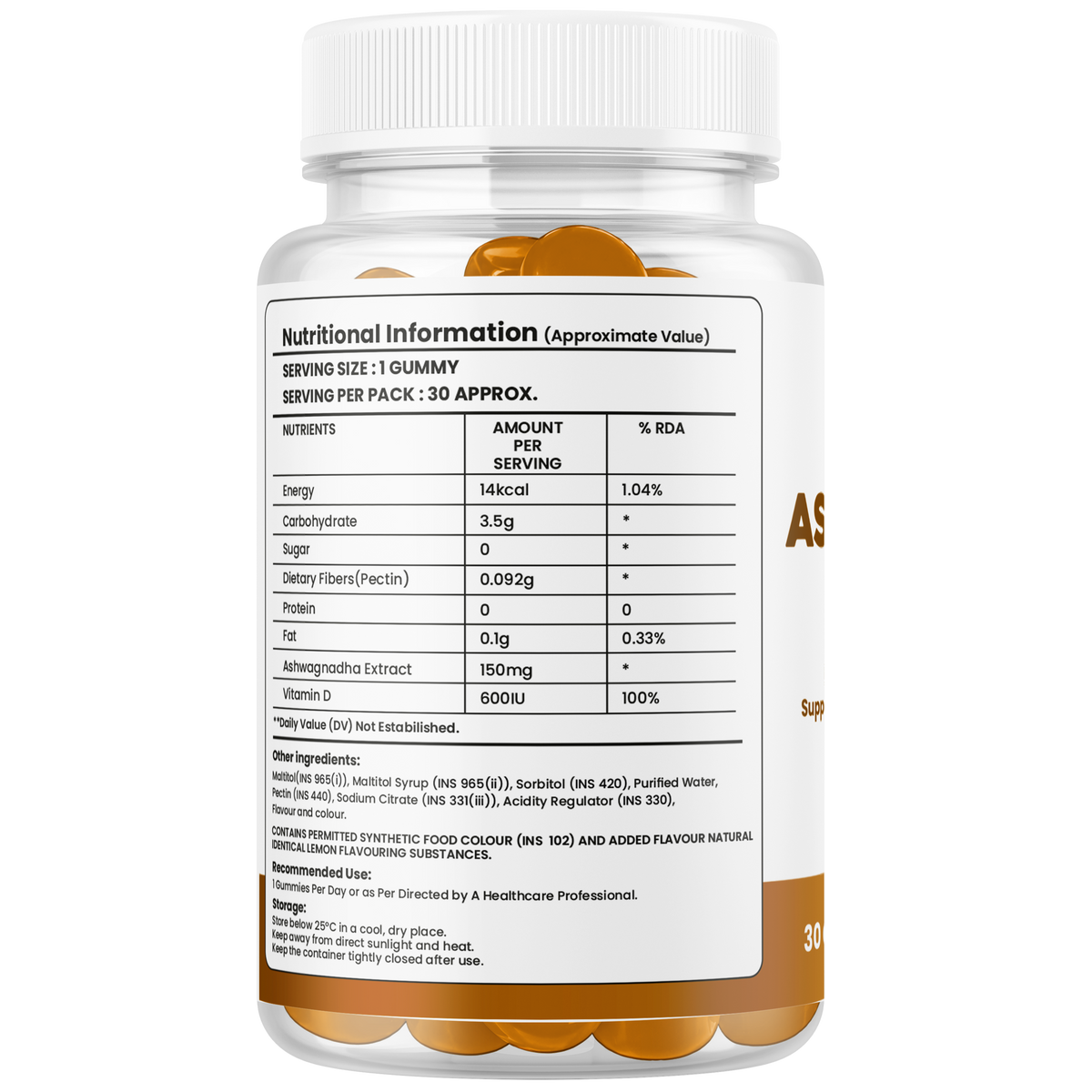 Ashwagandha Gummies with Vitamin D – Stress, Mood & Sleep Support