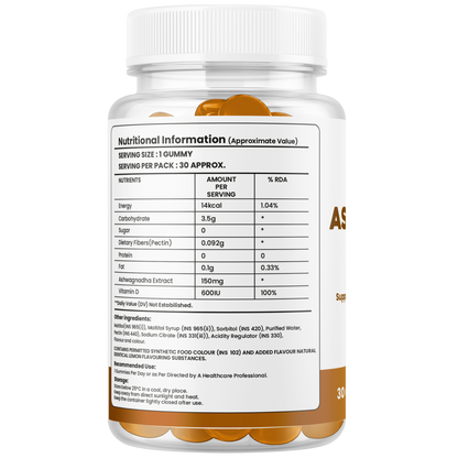 Ashwagandha Gummies with Vitamin D – Stress, Mood & Sleep Support