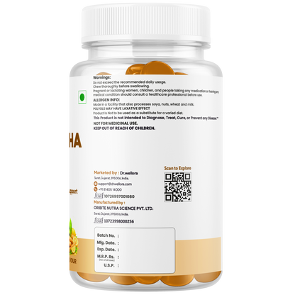 Ashwagandha Gummies with Vitamin D – Stress, Mood & Sleep Support