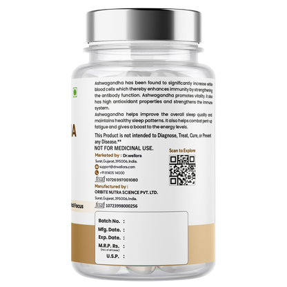 Ashwagandha Capsules 1000mg – Stress Management, Sleep & Daily Wellness Support
