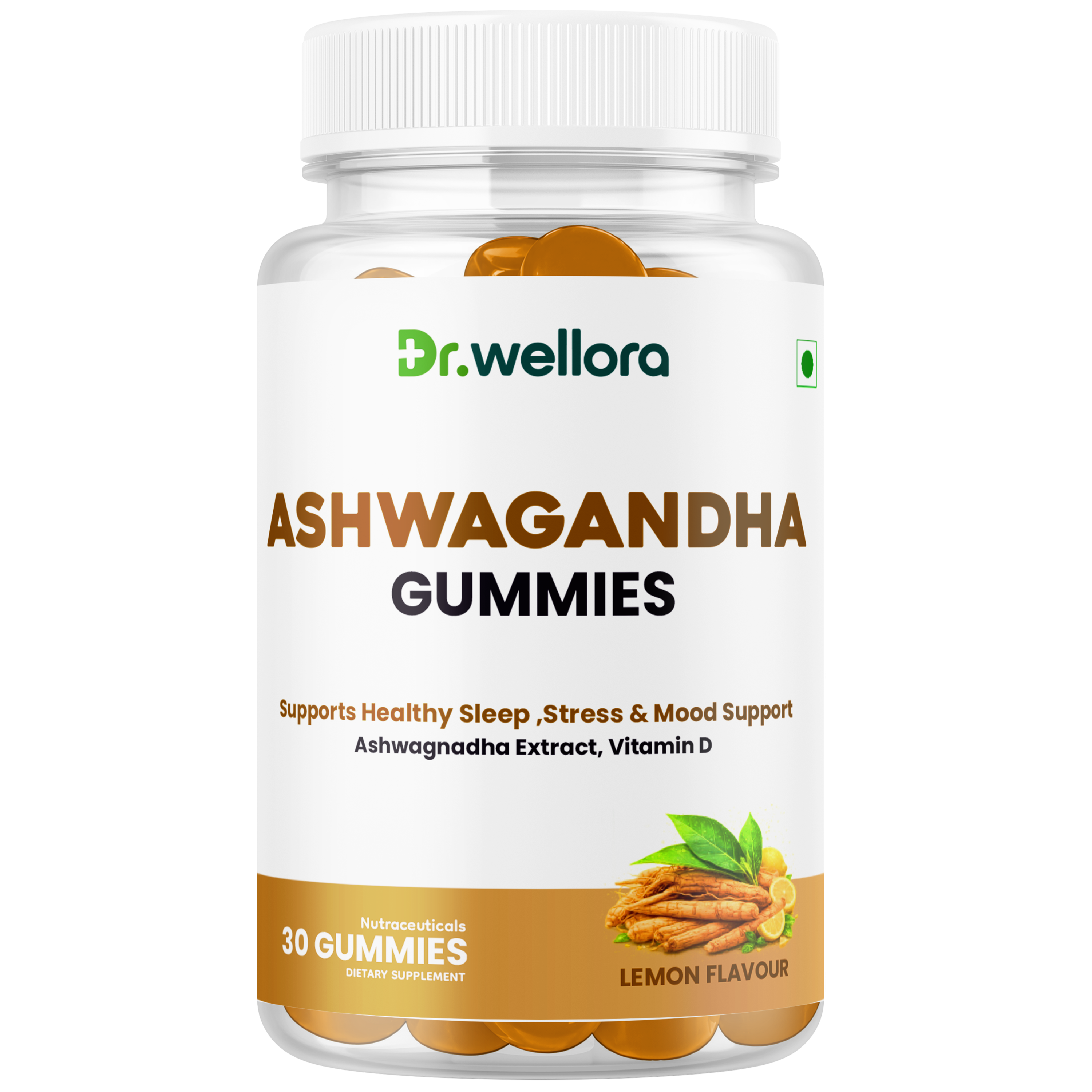 Ashwagandha Gummies with Vitamin D – Stress, Mood & Sleep Support