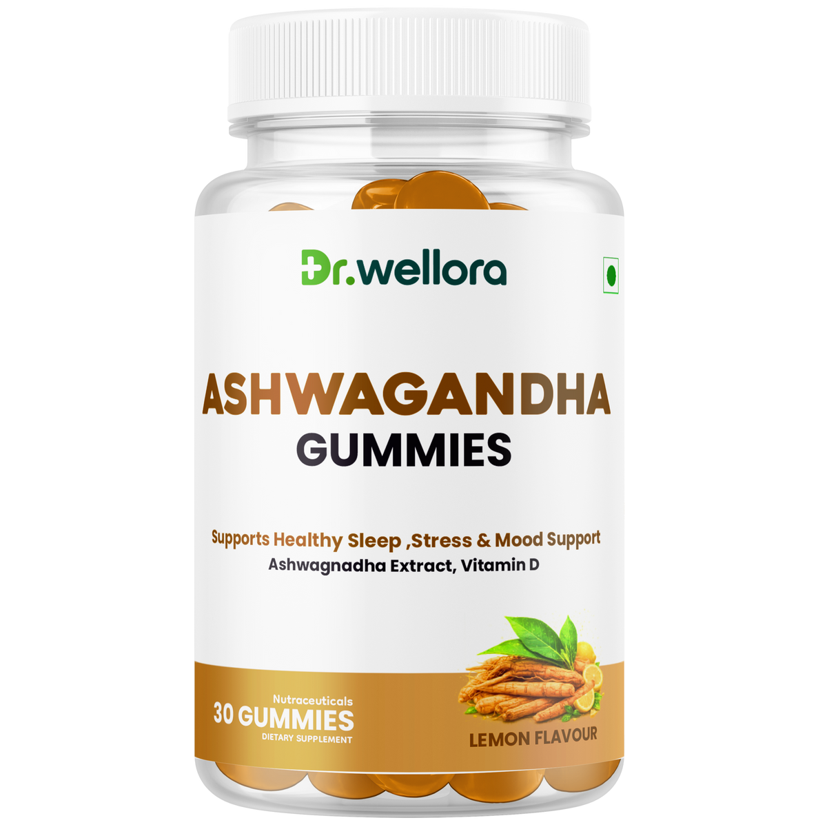 Ashwagandha Gummies with Vitamin D – Stress, Mood & Sleep Support