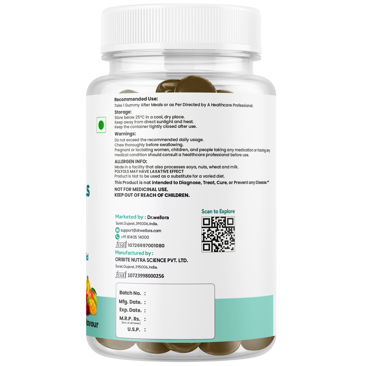 Biotin Gummies for Hair, Skin & Nails with Zinc & Hyaluronic Acid – Beauty Support