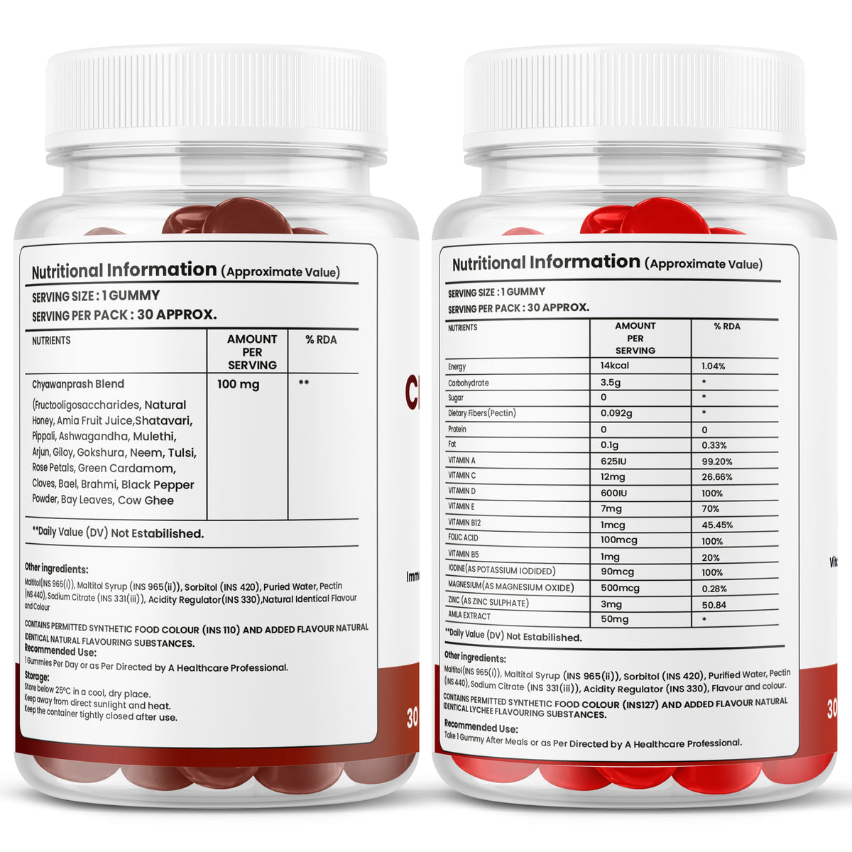 Chyawanprash & Kids Multivitamin Gummies Combo – Herbal Wellness, Immunity & Daily Nutrition for Kids (2 x 30 Gummies)