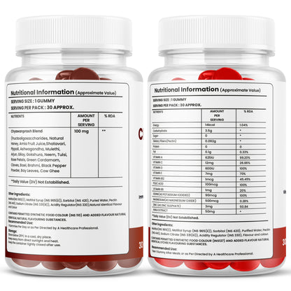 Chyawanprash & Kids Multivitamin Gummies Combo – Herbal Wellness, Immunity & Daily Nutrition for Kids (2 x 30 Gummies)