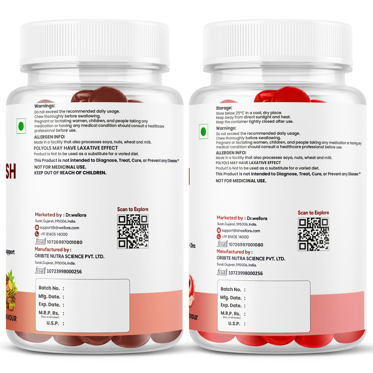 Chyawanprash & Kids Multivitamin Gummies Combo – Herbal Wellness, Immunity & Daily Nutrition for Kids (2 x 30 Gummies)